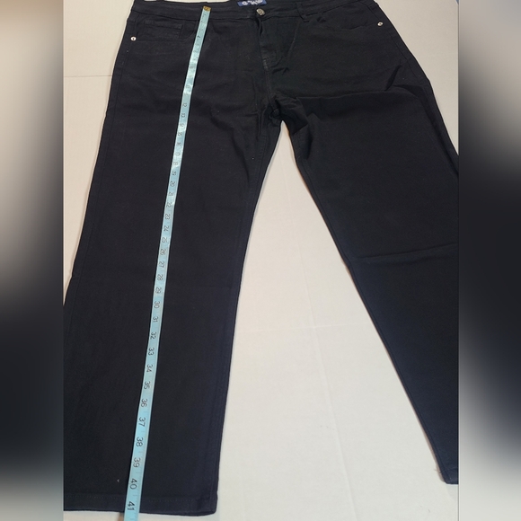 Gaiakou Men's Black Jeans NWT Size 42 Cotton And Spandex - Picture 12 of 12